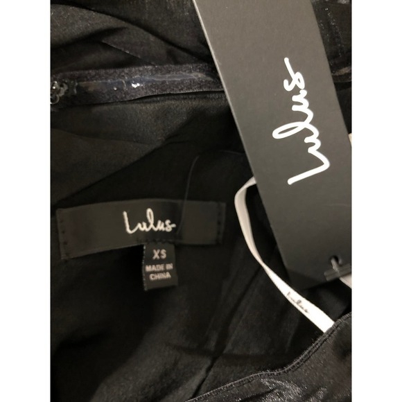 Lulus Unique As You Dress Black NWT XS - Picture 4 of 6